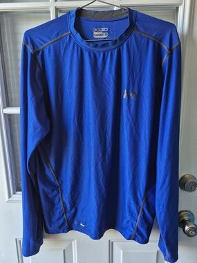 Under Armour Heatgear Royal Blue Long-Sleeve Performance Tee